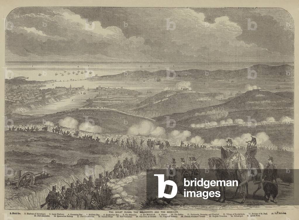The Great Redan, the Malakhoff, and the Mamelon (engraving)