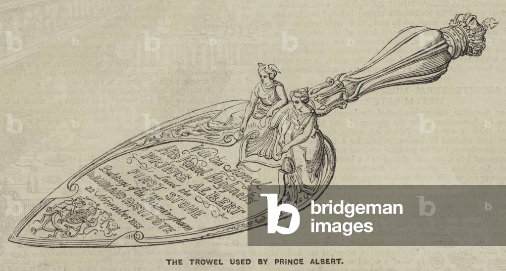 The Trowel used by Prince Albert (engraving)