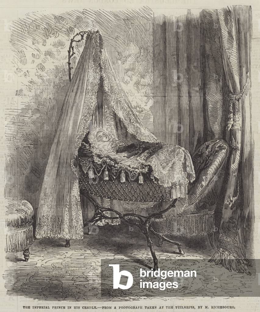 The Imperial Prince in his Cradle (engraving)