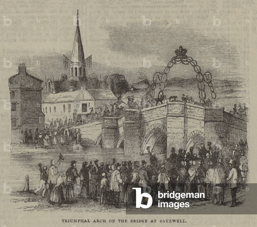Triumphal Arch on the Bridge at Bakewell (engraving)