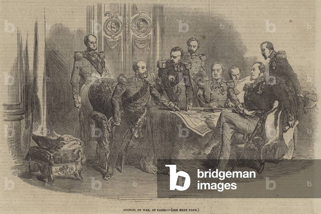 Council of War, at Paris (engraving)