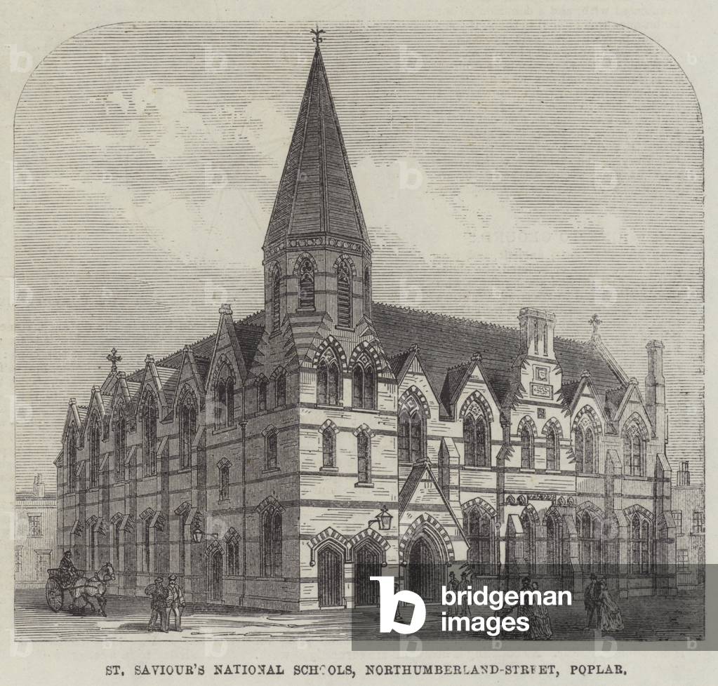 St Saviour's National Schools, Northumberland-Street, Poplar (engraving)