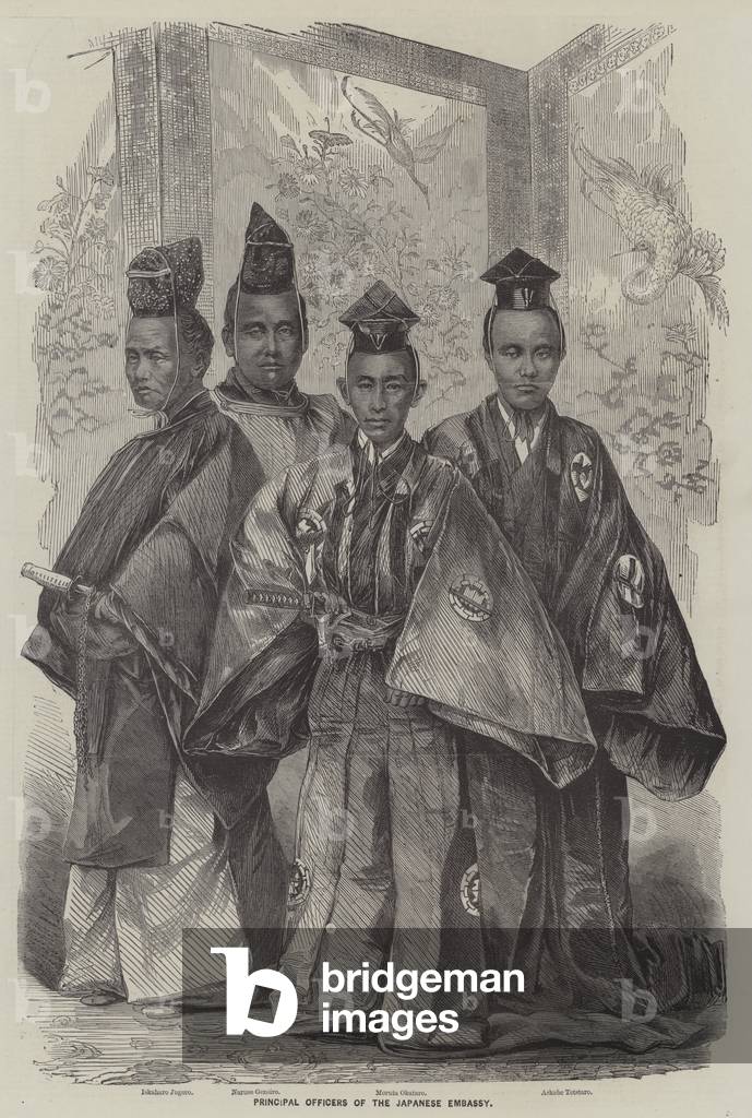 Principal Officers of the Japanese Embassy (engraving)