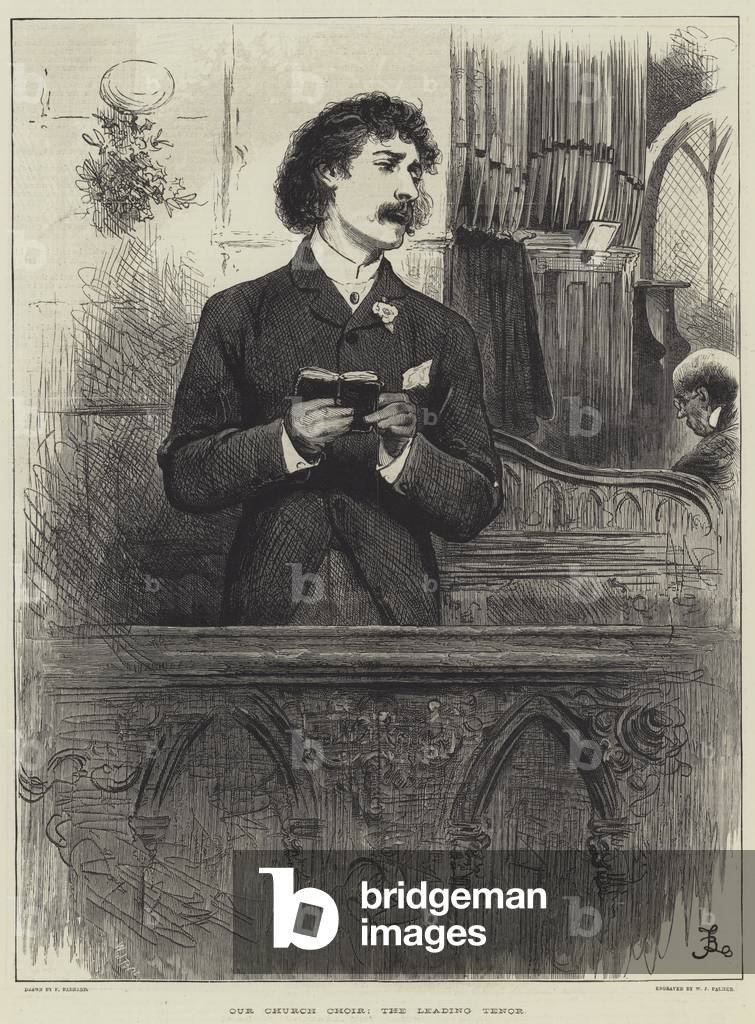 Our Church Choir, the Leading Tenor (engraving)