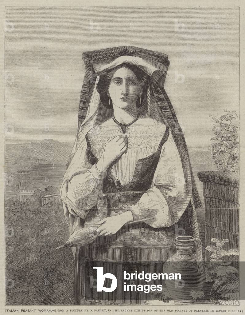 Italian Peasant Woman (engraving)