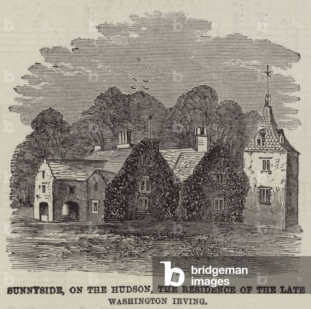 Sunnyside, on the Hudson, the Residence of the Late Washington Irving (engraving)