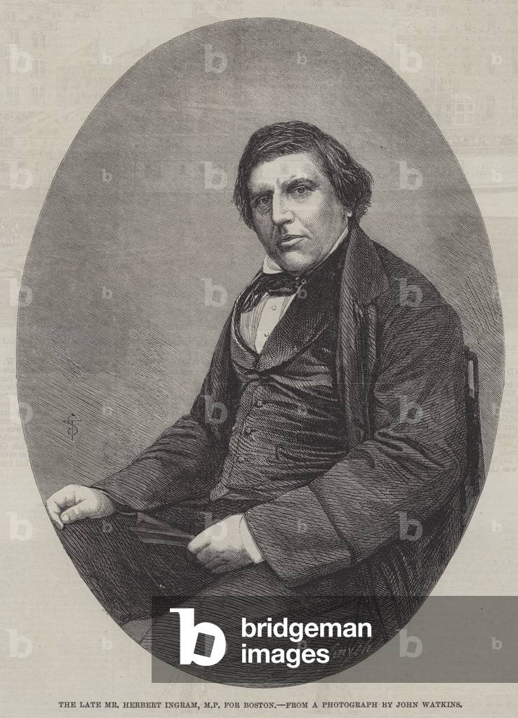 The late Mr Herbert Ingram, MP for Boston (engraving)