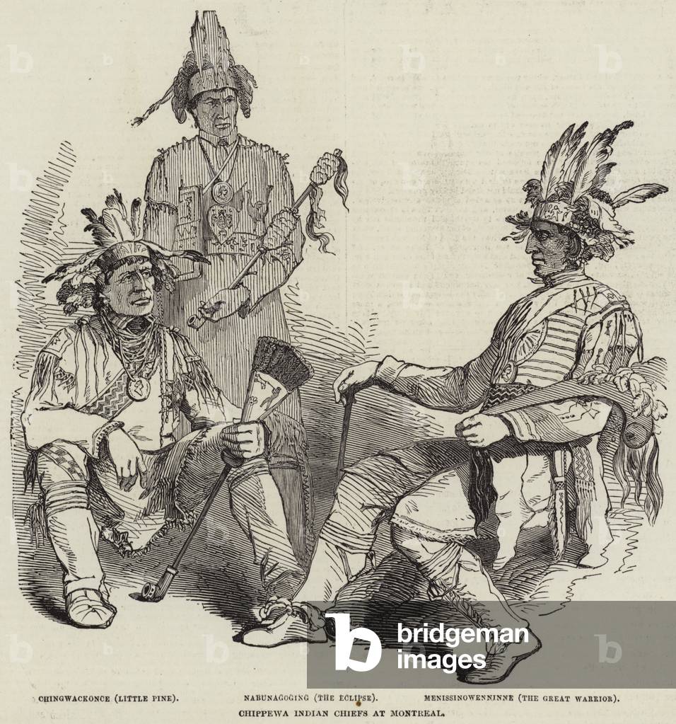 Chippewa Indian Chiefs at Montreal (engraving)