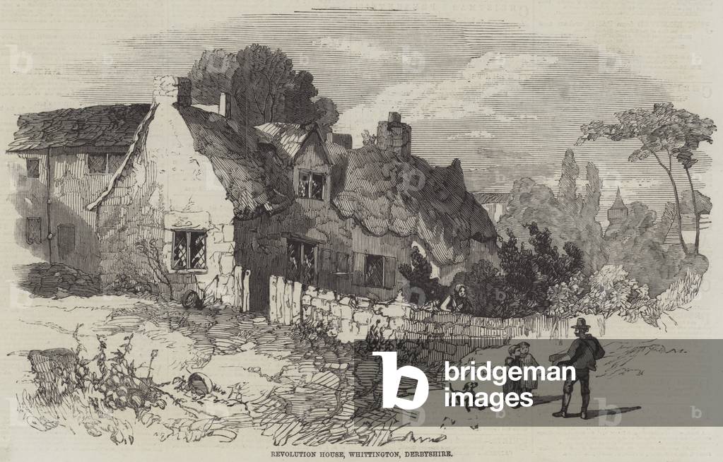 Revolution House, Whittington, Derbyshire (engraving)