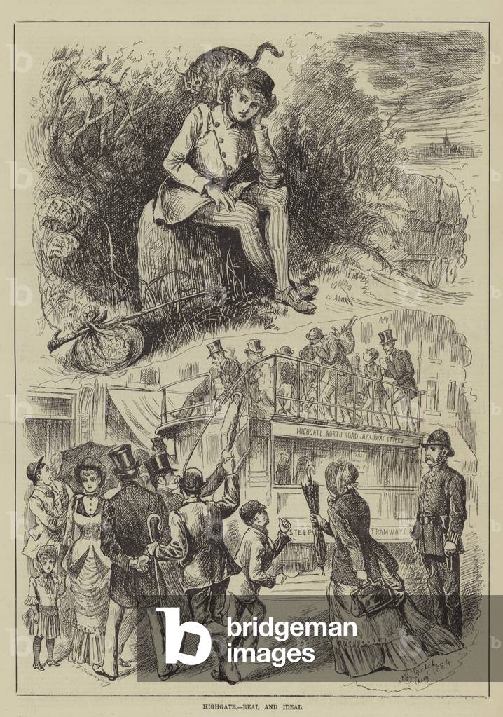 Highgate, Real and Ideal (engraving)
