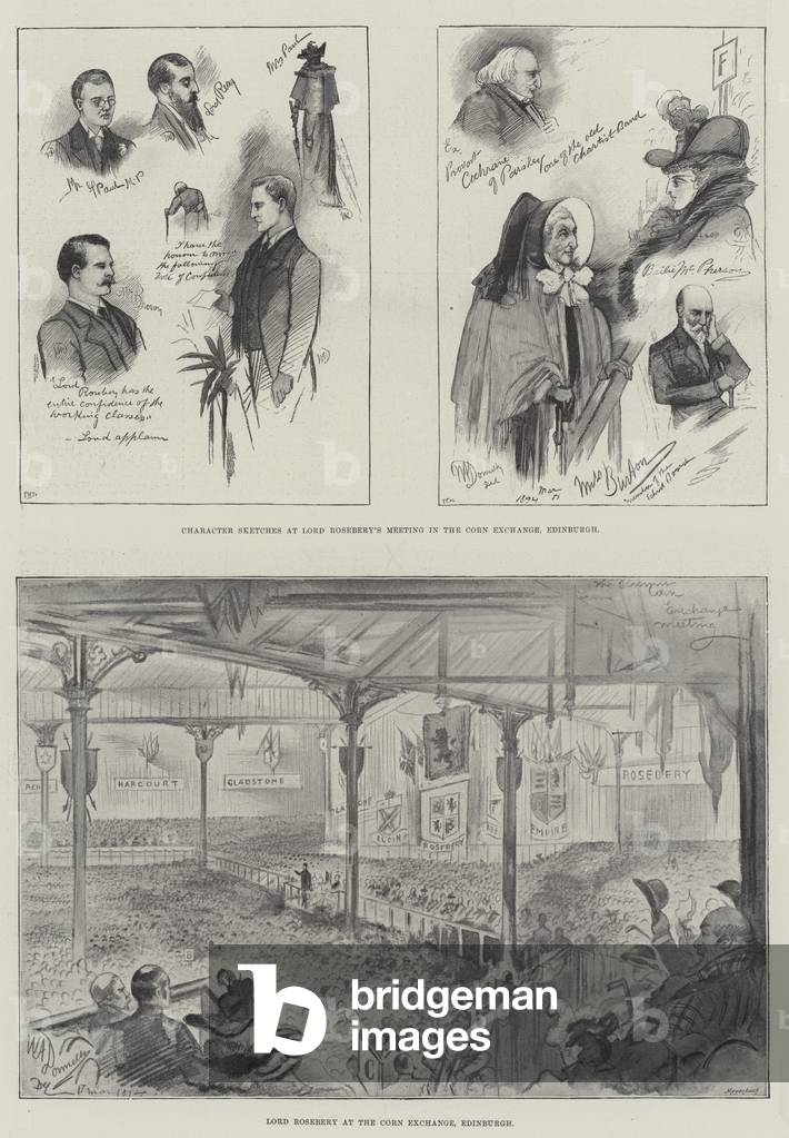 Lord Rosebery in Edinburgh (engraving)