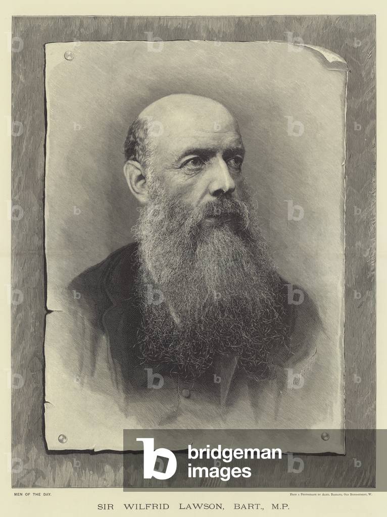 Sir Wilfrid Lawson, Baronet, MP (engraving)