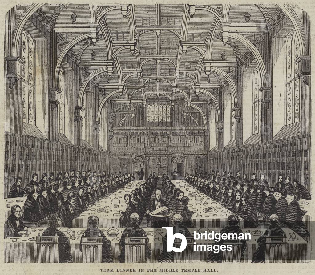 Term Dinner in the Middle Temple Hall (engraving)