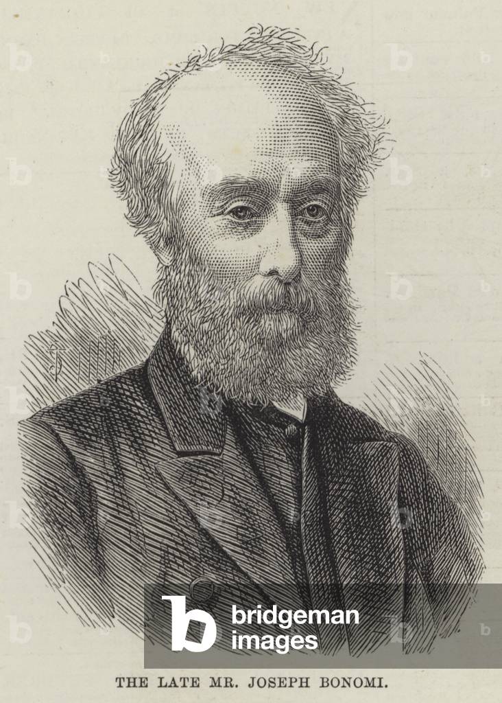 The late Mr Joseph Bonomi (engraving)