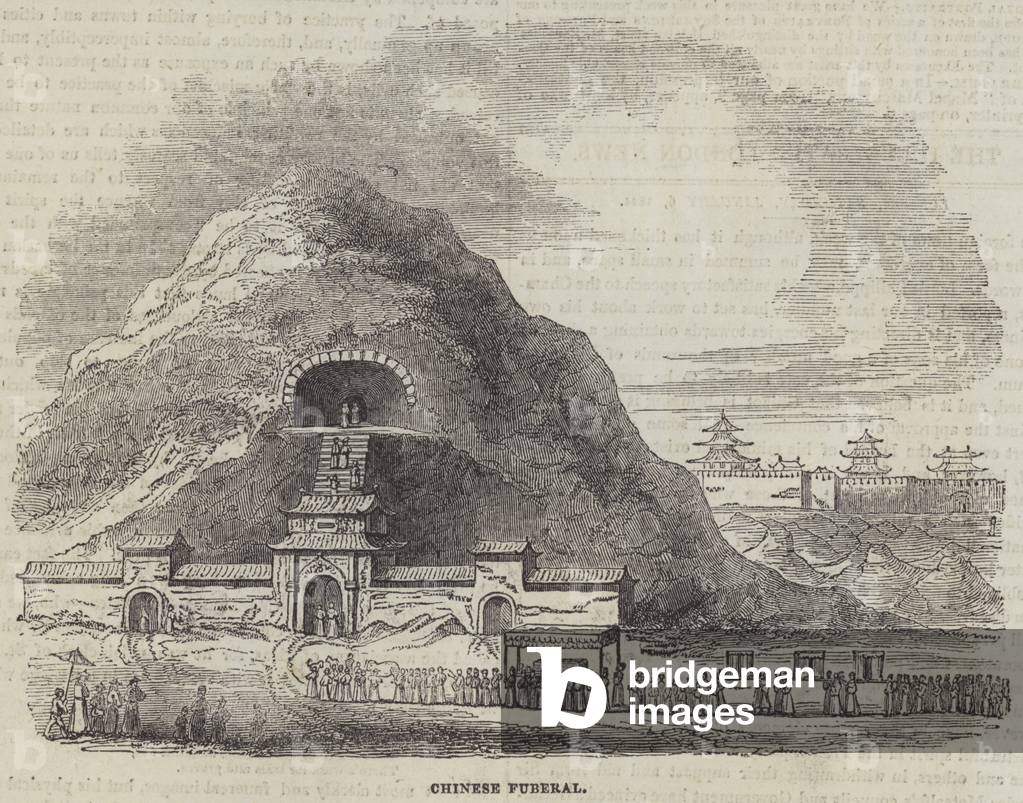 Funerals and Tombs of the Chinese (engraving)