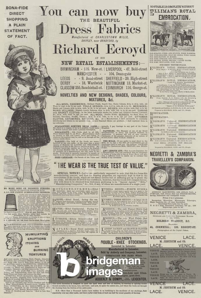 Page of Advertisements (engraving)