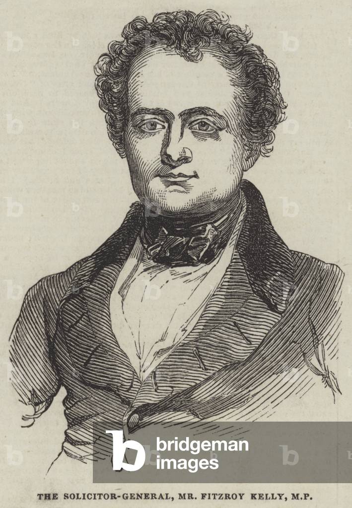 The Solicitor-General, Mr Fitzroy Kelly, MP (engraving)
