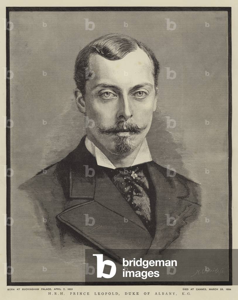 HRH Prince Leopold, Duke of Albany, KG (engraving)
