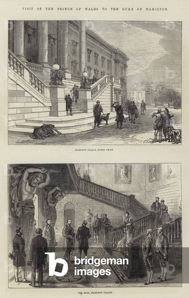 Visit of the Prince of Wales to the Duke of Hamilton (engraving)