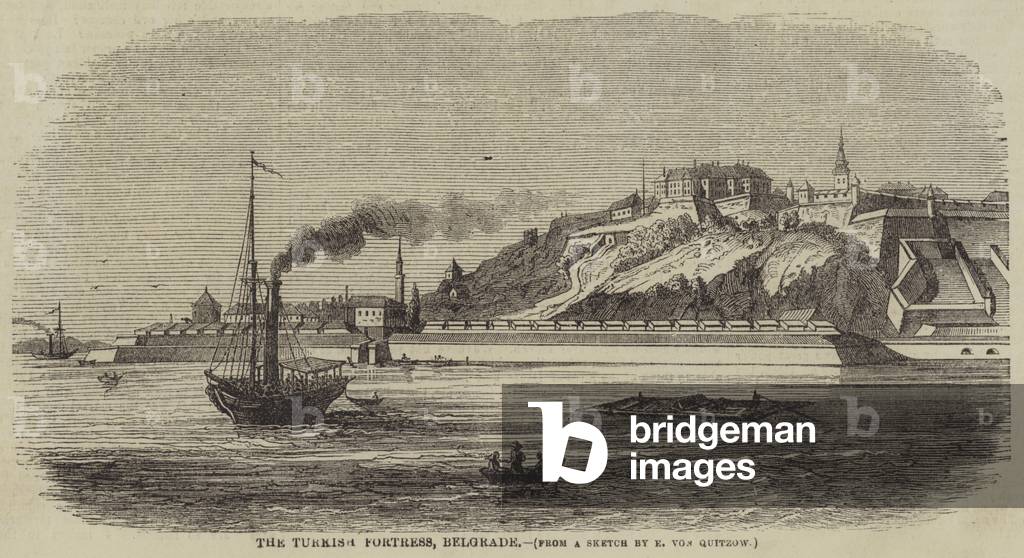 The Turkish Fortress, Belgrade (engraving)