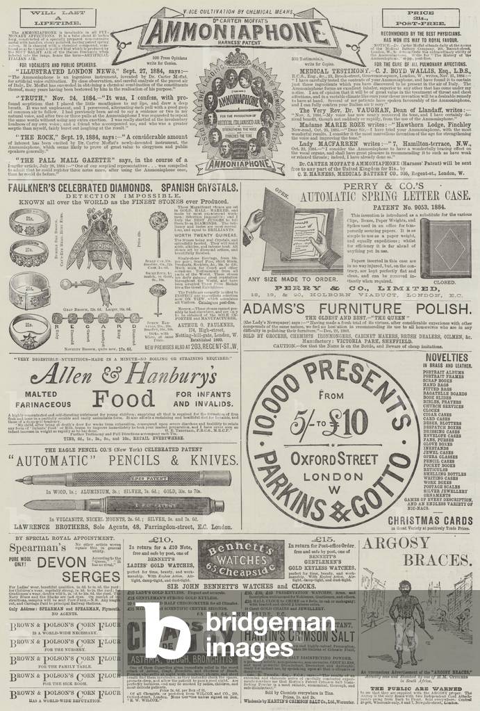 Page of Advertisements (engraving)