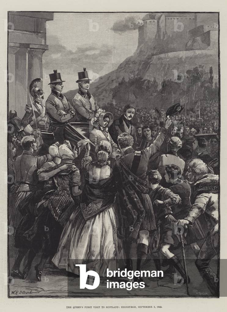 The Queen's First Visit to Scotland, Edinburgh, 3 September 1842 (engraving)