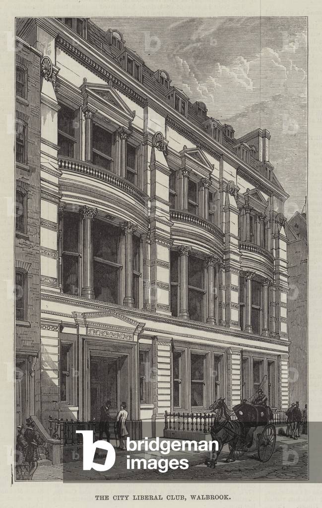 The City Liberal Club, Walbrook (engraving)