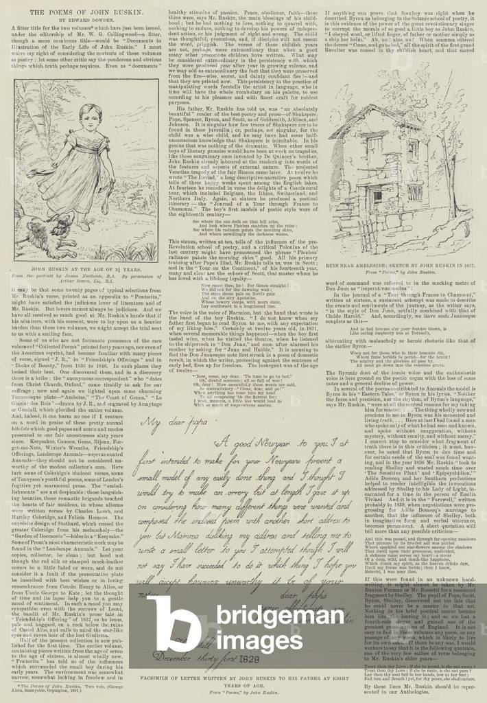 The Poems of John Ruskin (engraving)