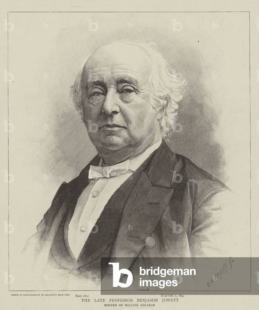 The Late Professor Benjamin Jowett (engraving)