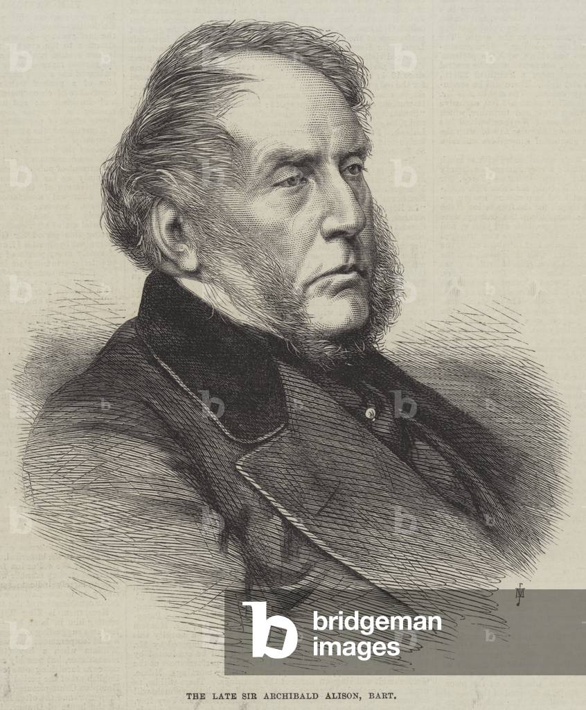 The late Sir Archibald Alison, Baronet (engraving)