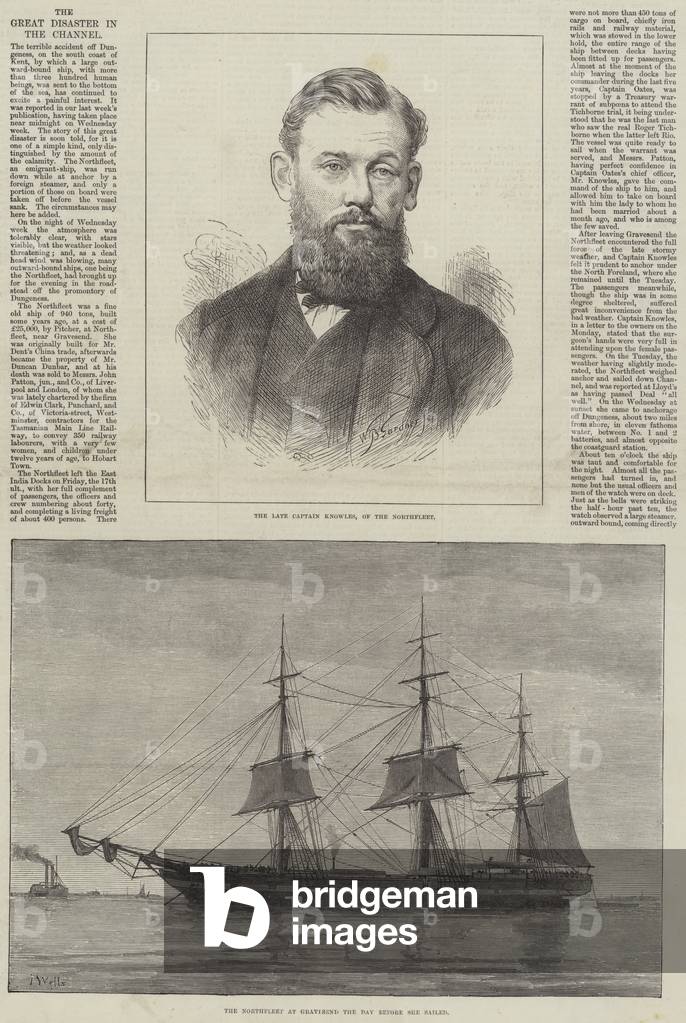 The Great Disaster in the Channel (engraving)