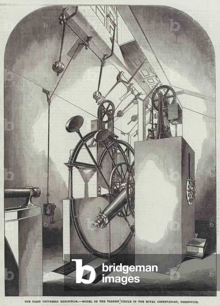 The Paris Universal Exhibition, Model of the Transit Circle in the Royal Observatory, Greenwich (engraving)