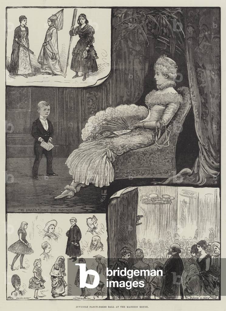 Juvenile Fancy-Dress Ball at Mansion House (engraving)