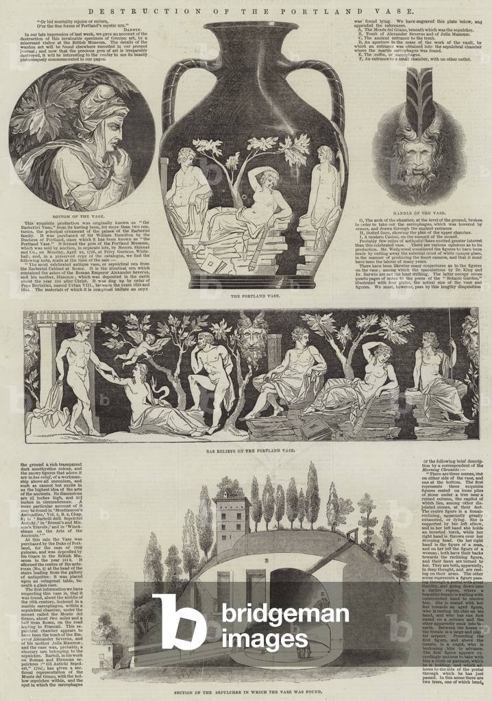Destruction of the Portland Vase (engraving)