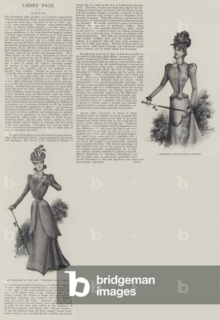 Ladies' Page, Dress (litho)