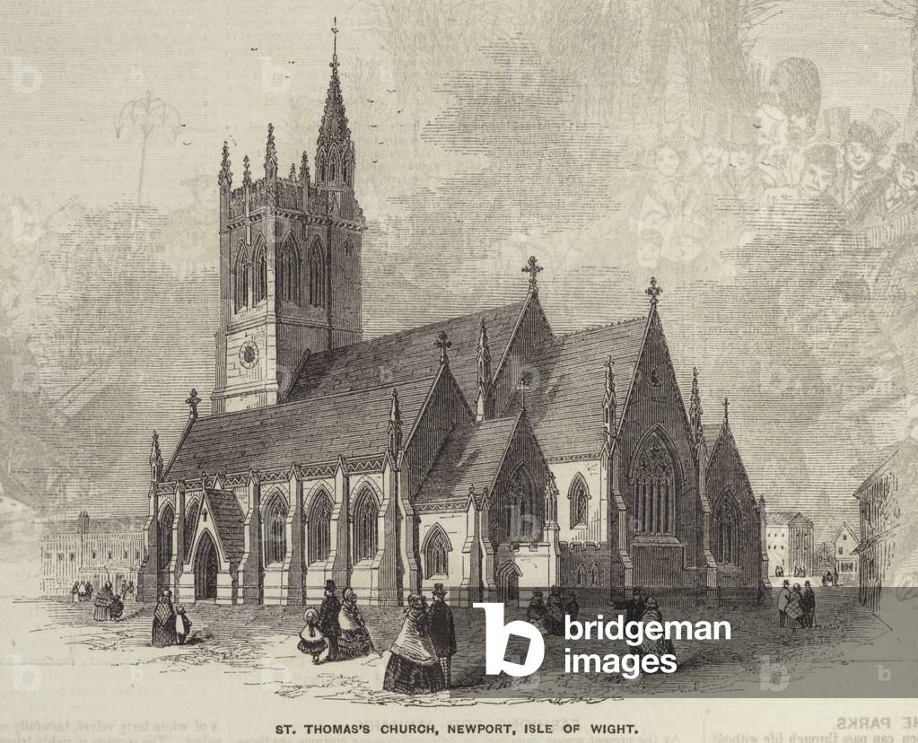 St Thomas's Church, Newport, Isle of Wight (engraving)