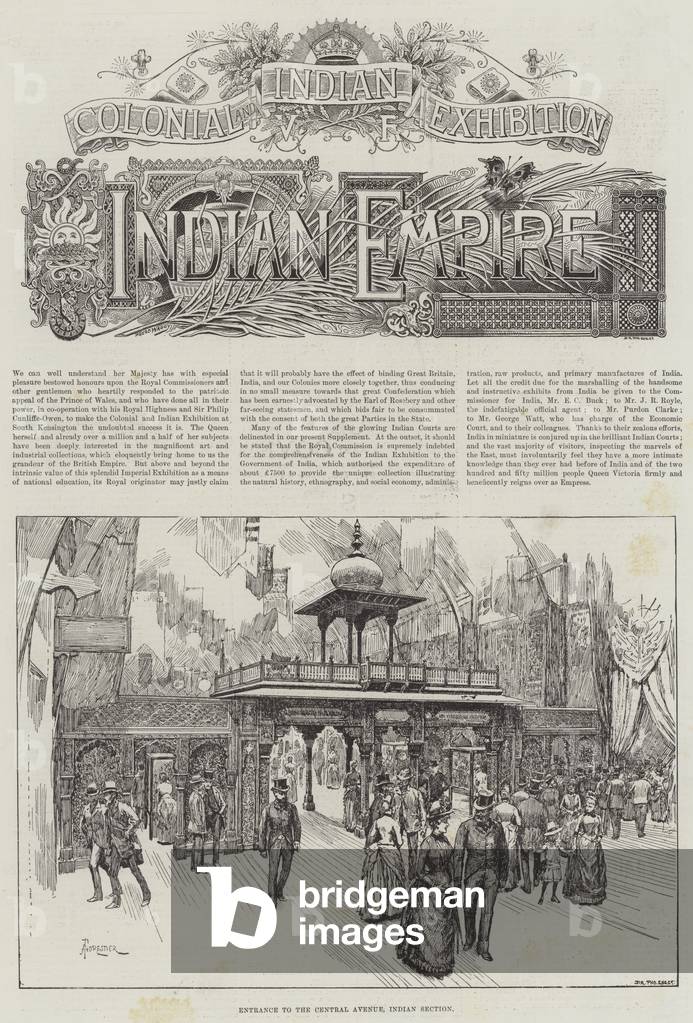 Colonial and Indian Exhibition, the Indian Empire (engraving)