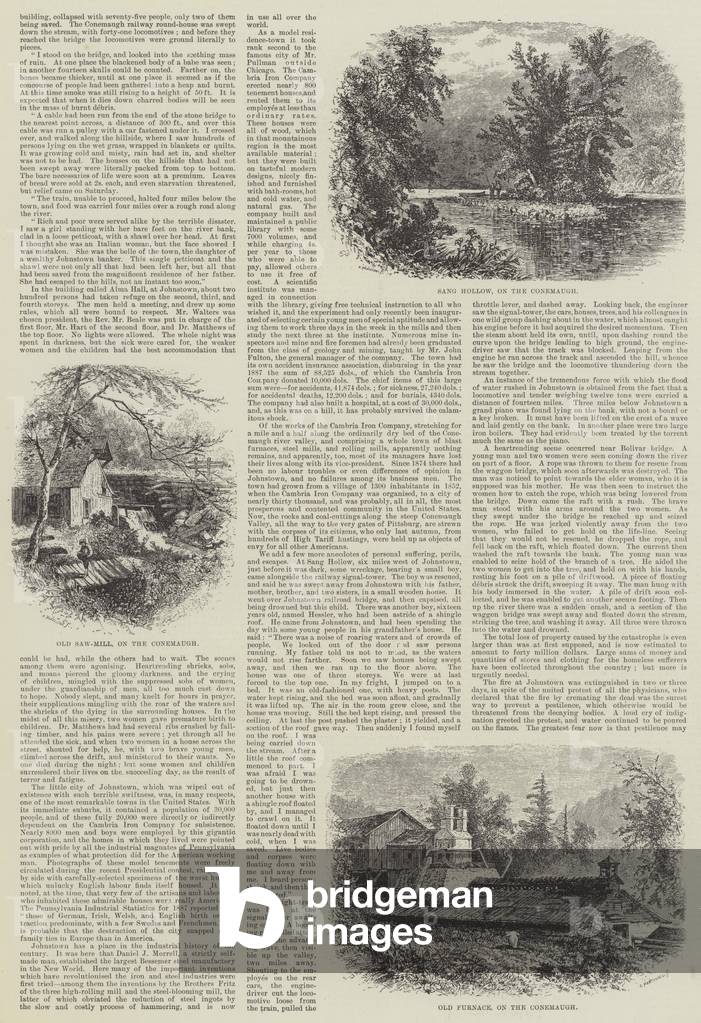 The Great Flood Disaster in Pennsylvania (engraving)
