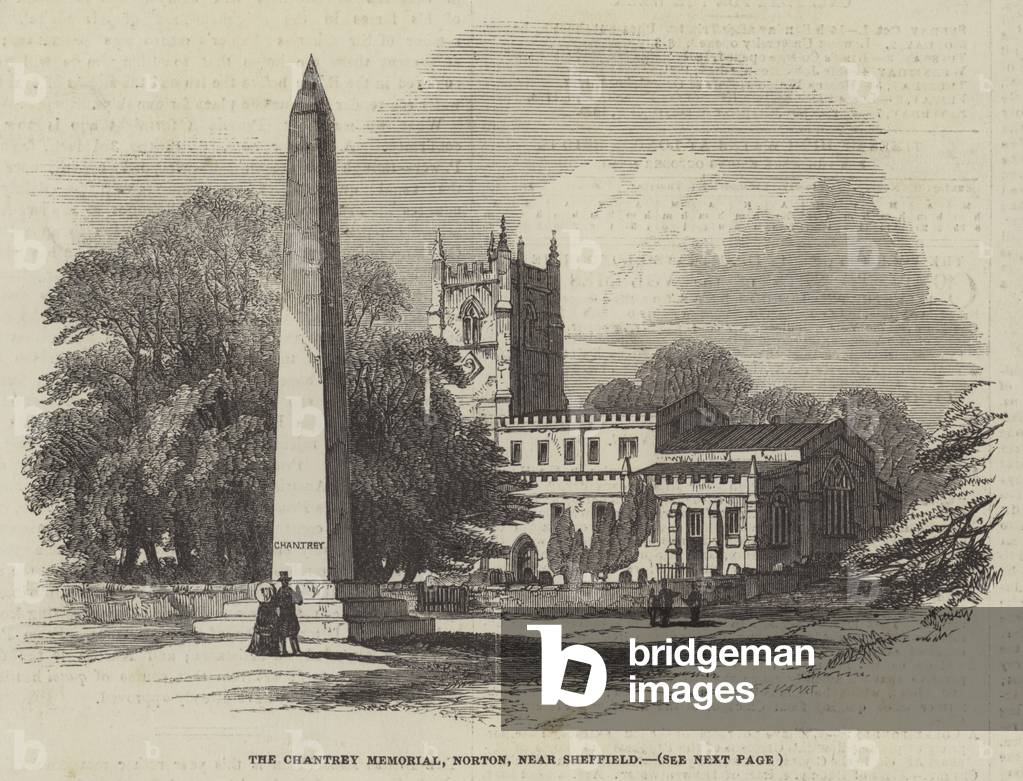 The Chantrey Memorial, Norton, near Sheffield (engraving)