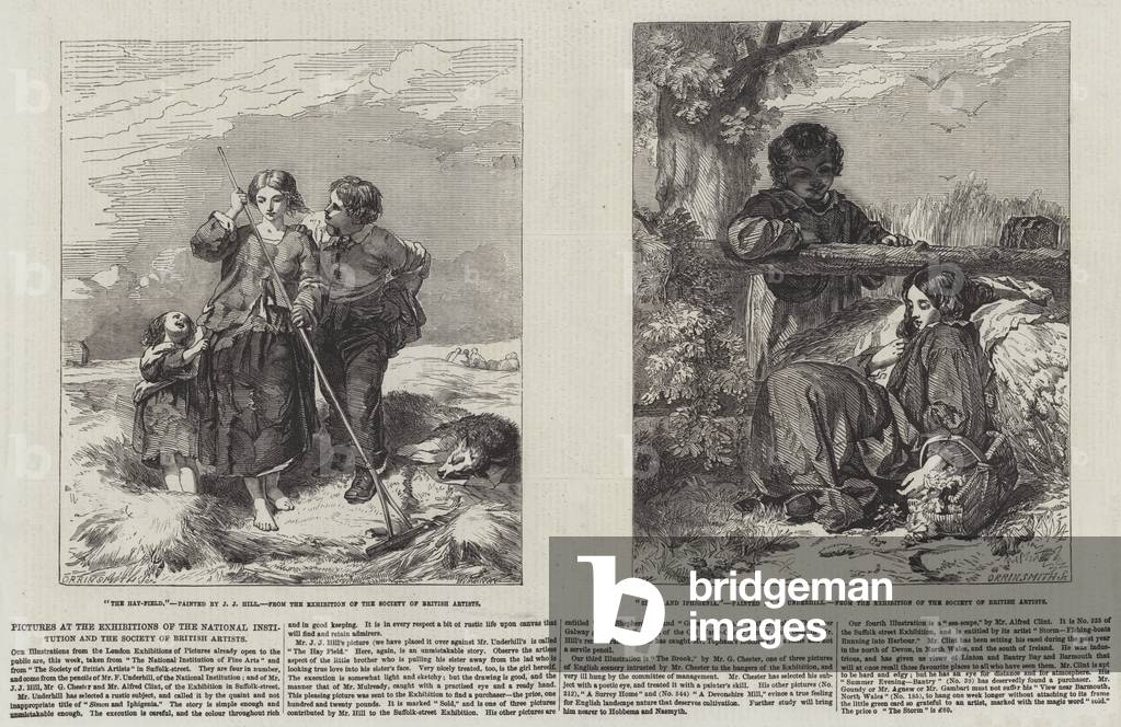 Pictures at the Exhibitions of the National Institution and the Society of British Artists (engraving)