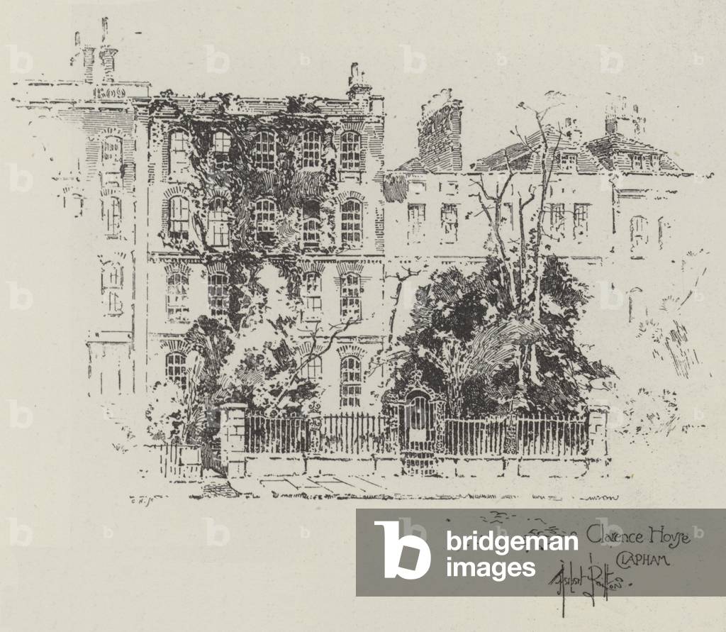 Clarence House in Clapham (engraving)