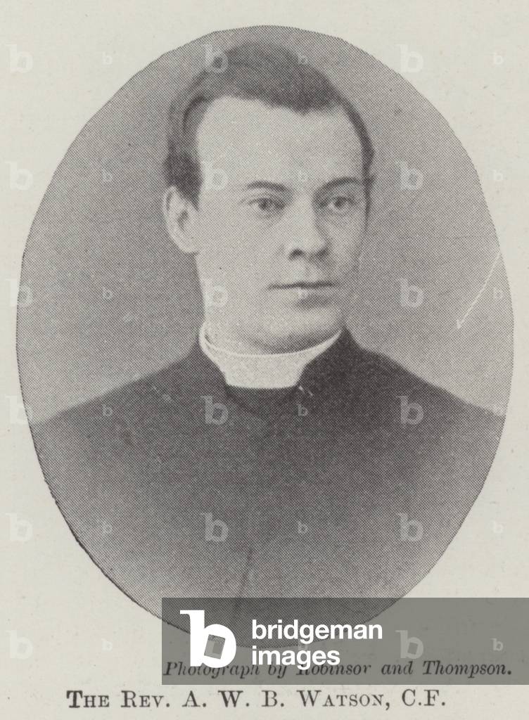 The Reverend A W B Watson, CF (b/w photo)