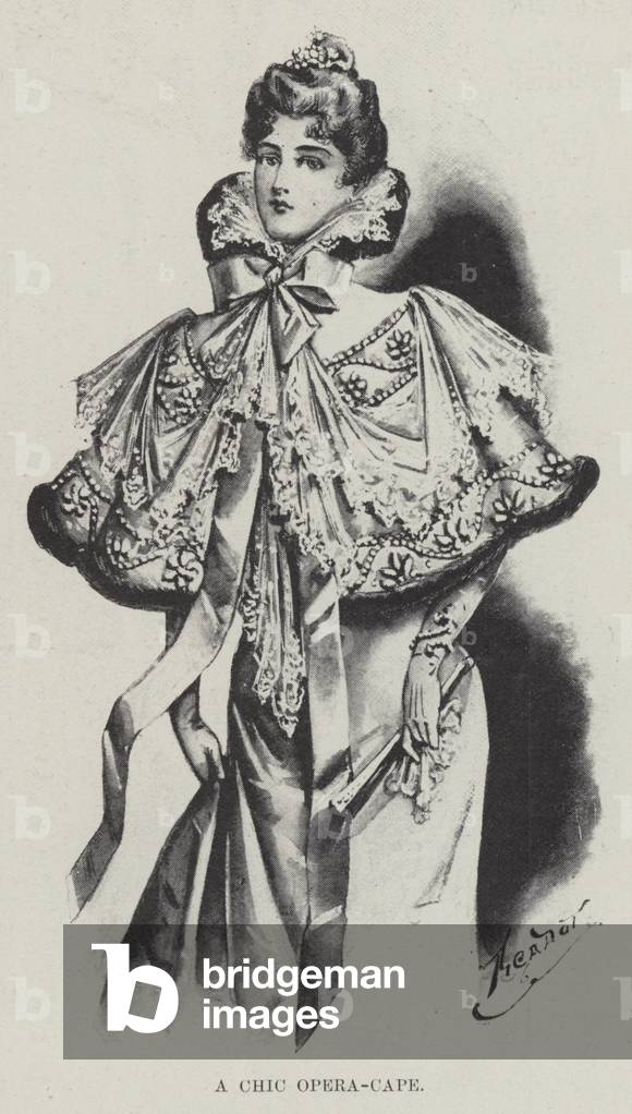 A Chic Opera-Cape (litho)