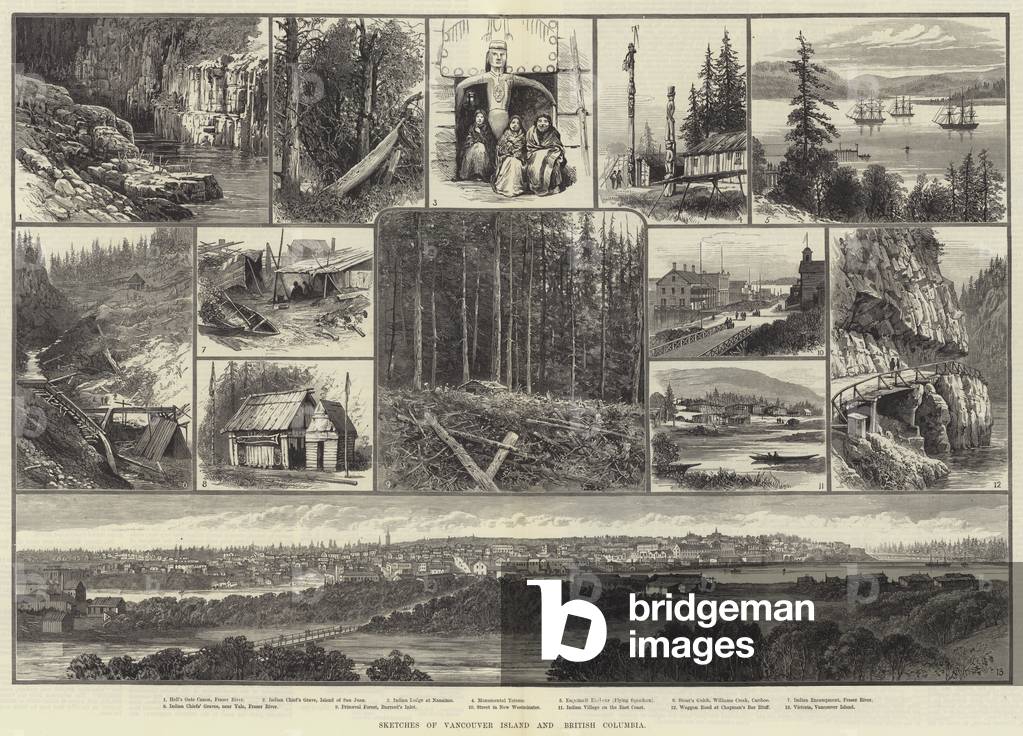 Sketches of Vancouver Island and British Columbia (engraving)