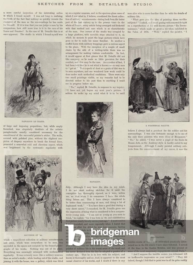 Sketches from M Detaille's Studio (litho)