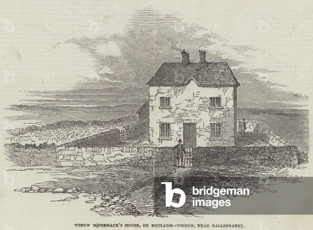Widow M'Cormack's House, on Boulagh-Common, near Ballingarry (engraving)