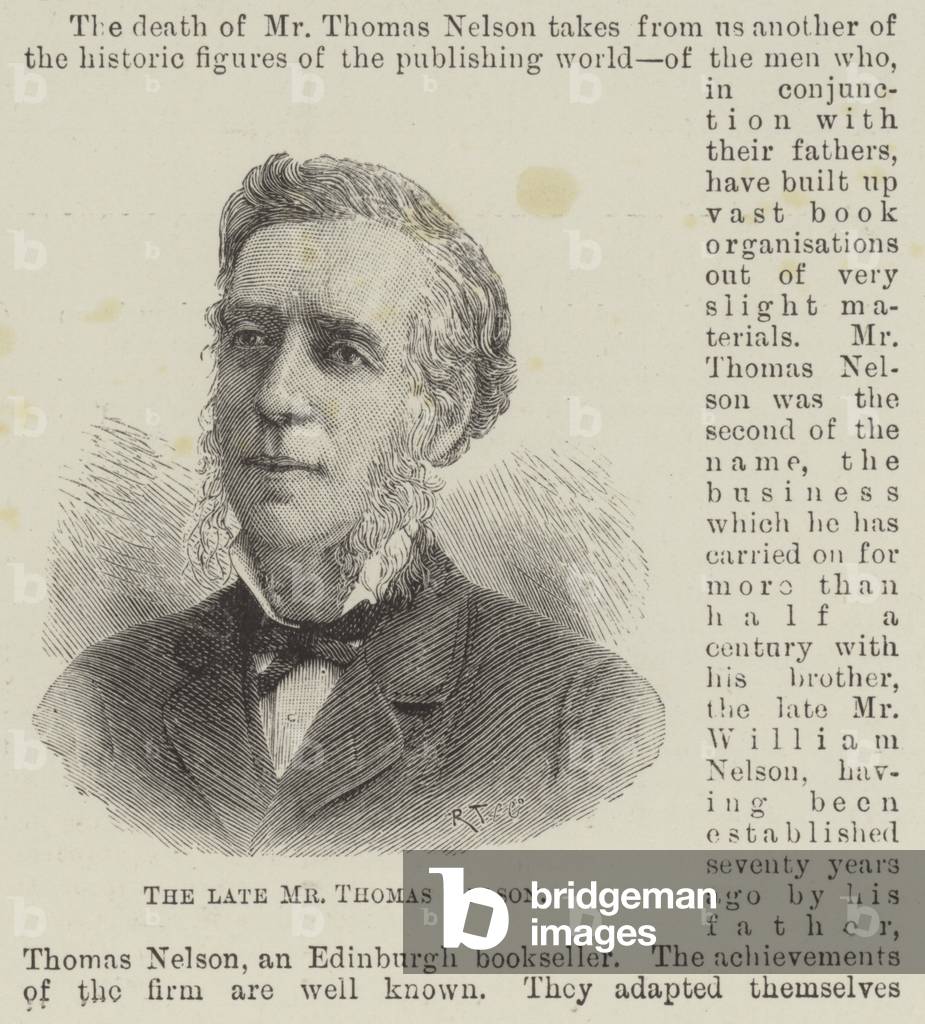 The late Mr Thomas Nelson (engraving)