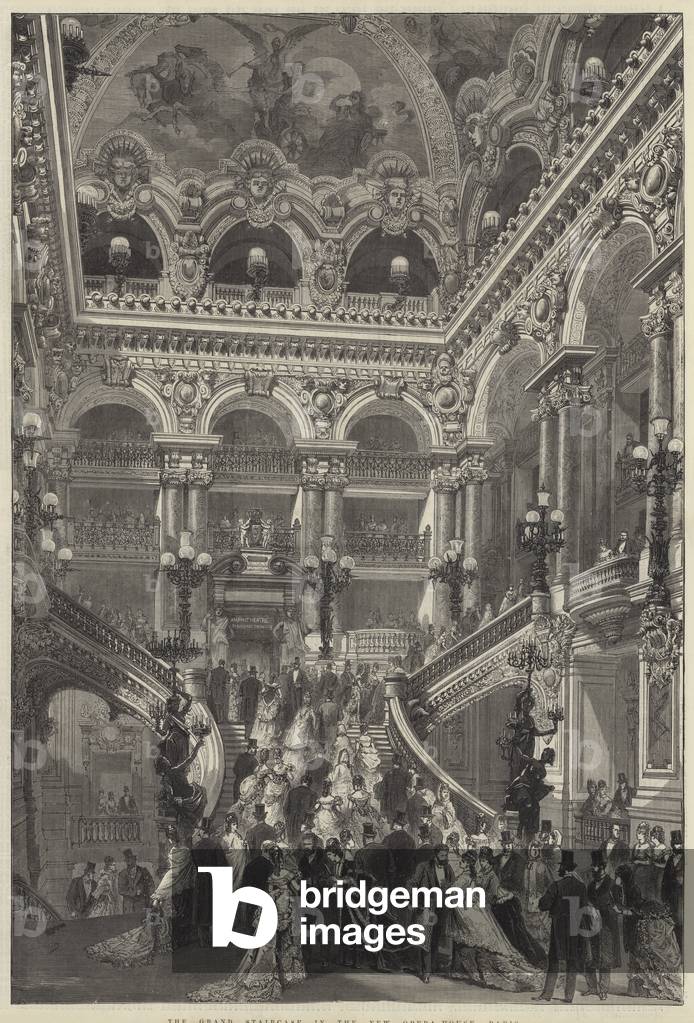 The Grand Staircase in the New Opera-House, Paris (engraving)