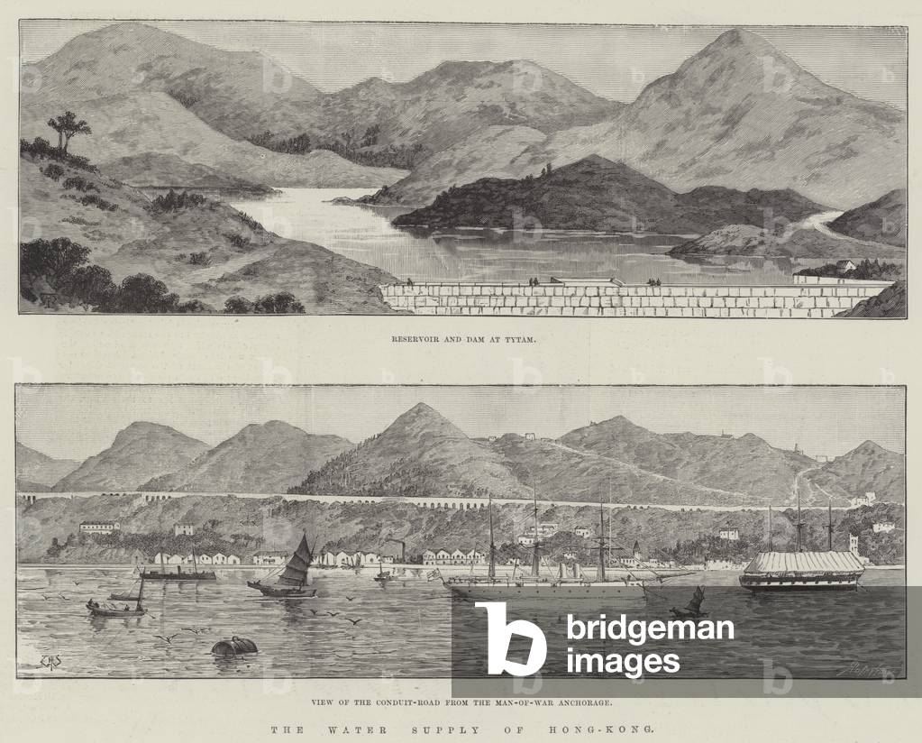 The Water Supply of Hong-Kong (engraving)
