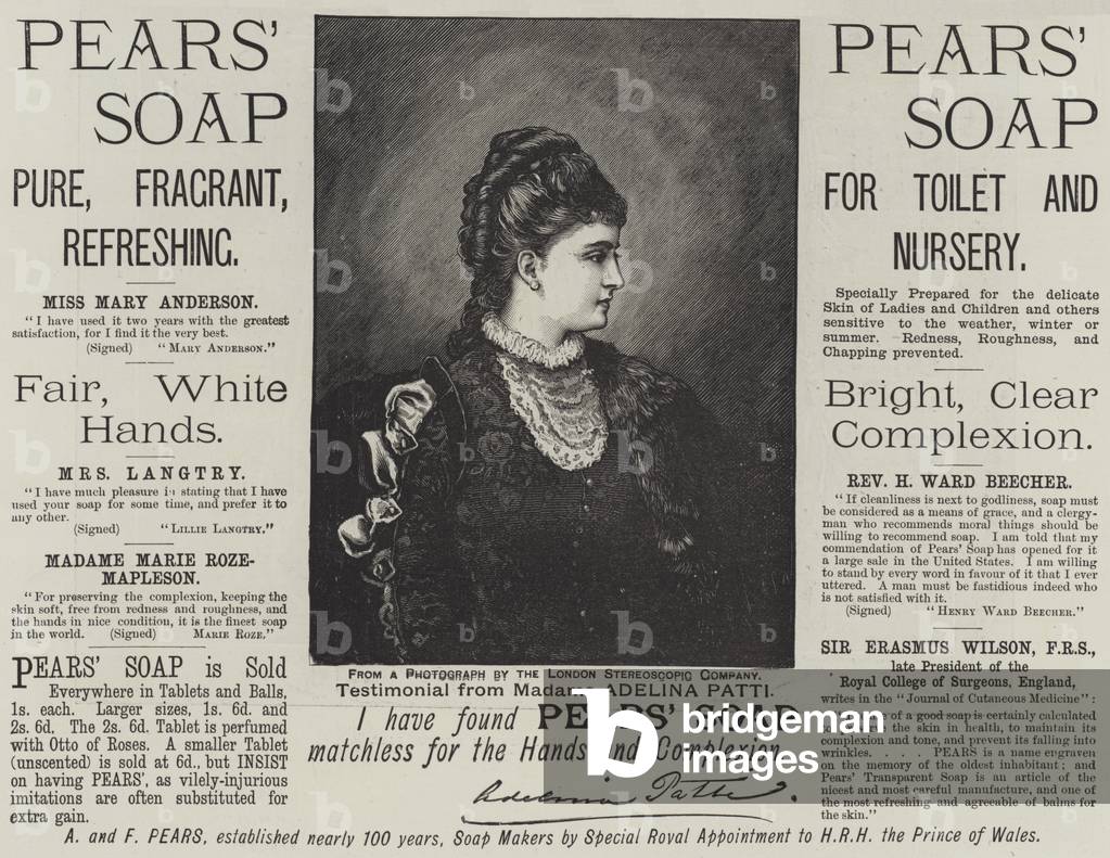 Advertisement, Pears' Soap (engraving)